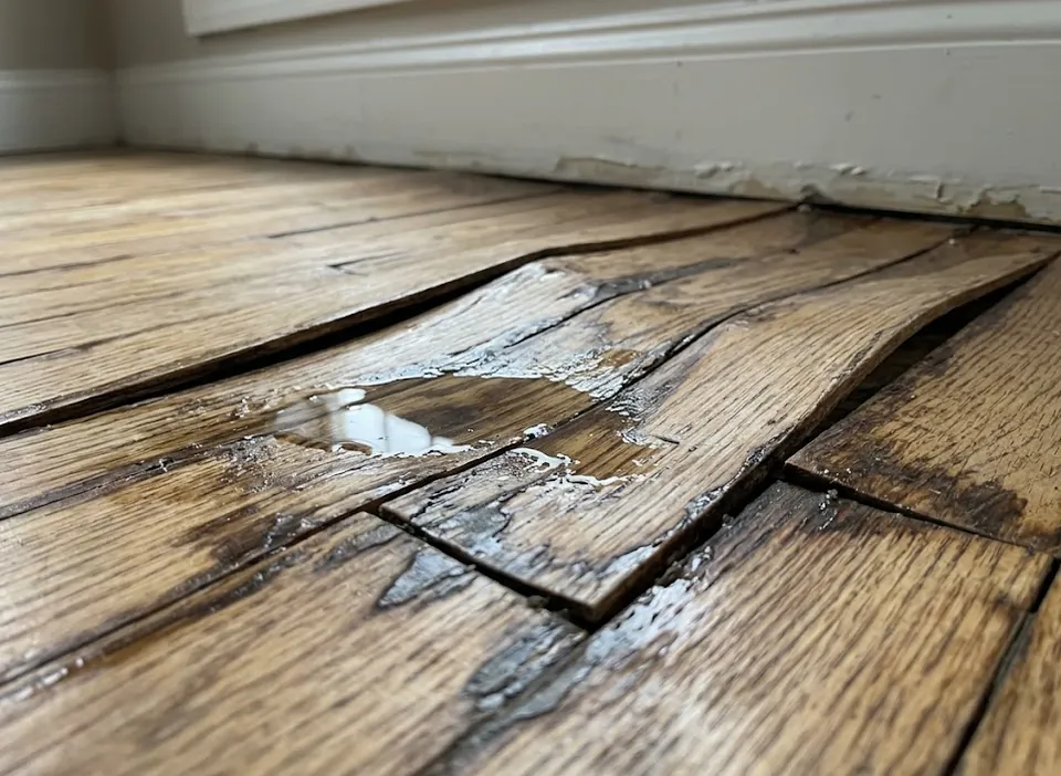 floor water damage