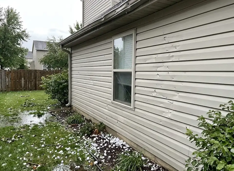 hail damaged siding
